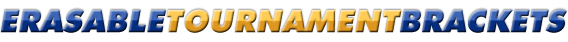 Erasable Tournament Brackets