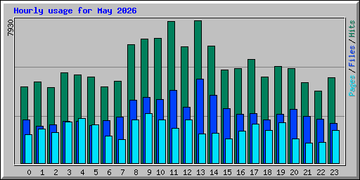 Hourly usage for May 2026