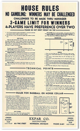 Old Time Shuffleboard Poster